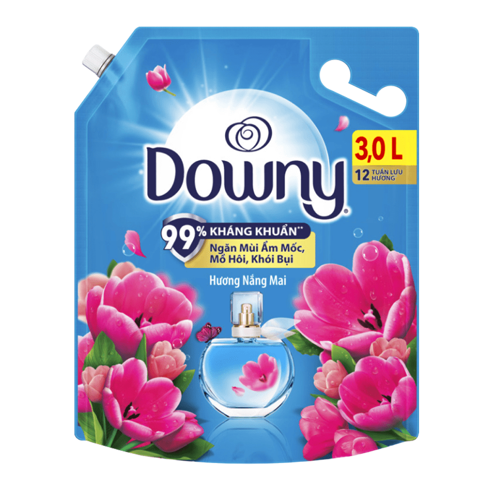 Downy Fabric Softener Sunrise Fresh 3L x 4 pouches